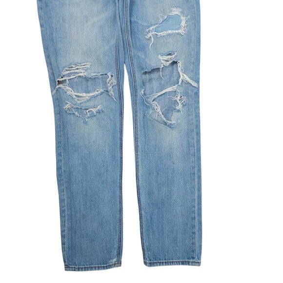 American Eagle Outfitters Distressed Vintage Hi Rise Womens 4 L Holes Destroyed - Picture 10 of 15